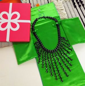 Black Sleek Statement Necklace